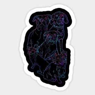 Dog Pile: Electric Blues Clues Sticker